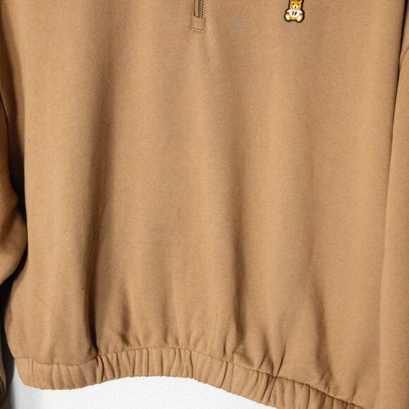 Teddy Fresh Oversized Pullover Tan Size XL Playful Streetwear Y2K NWT - Picture 4 of 9